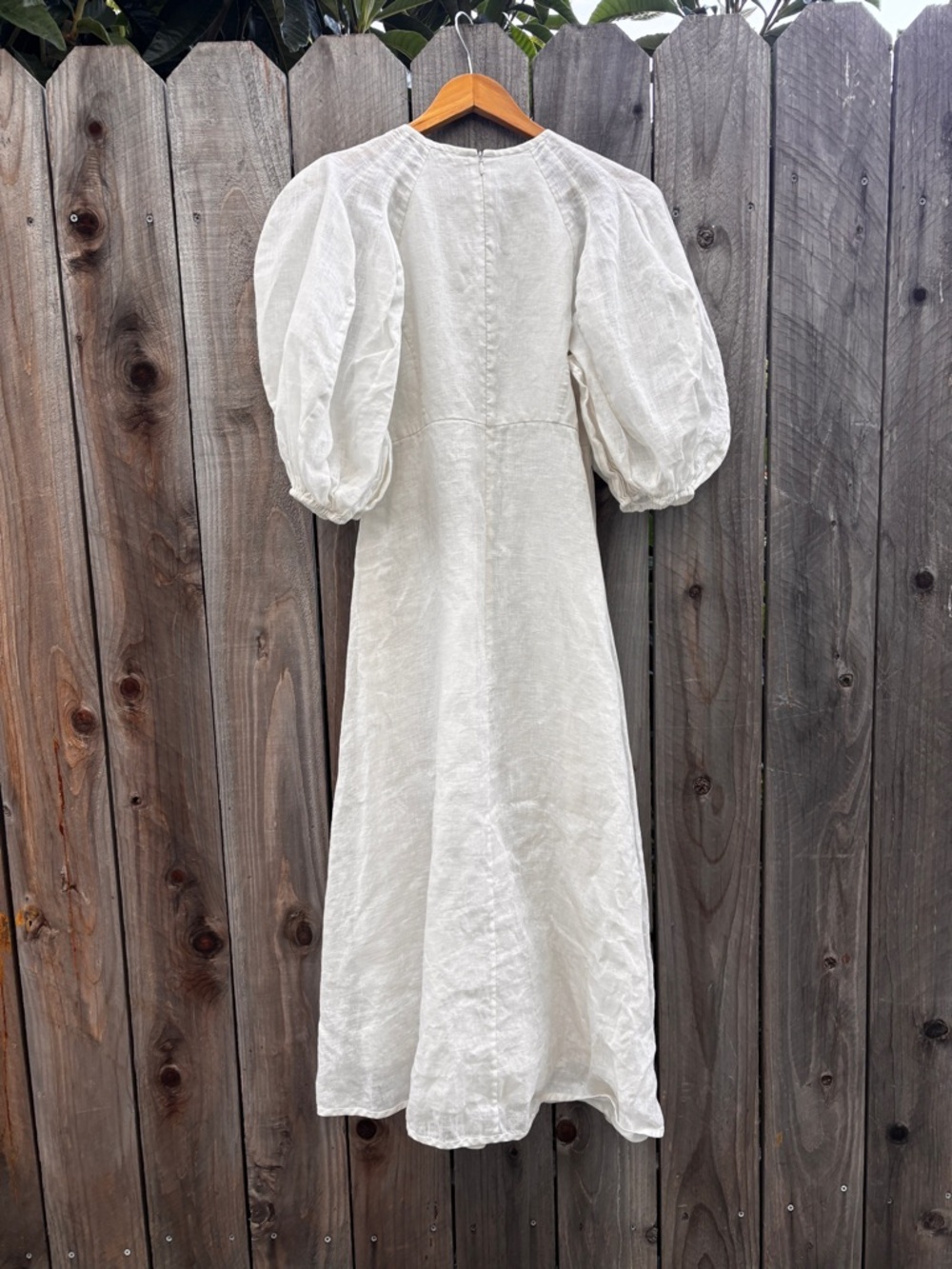 Zimmermann Puff-Sleeve Linen Midi Dress - Picture 3 of 6